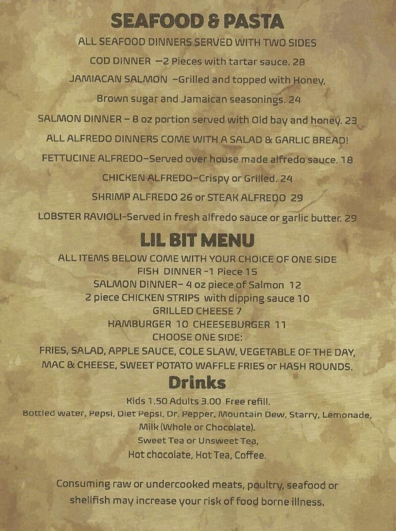 The Hitching Post Steakhouse and Saloon Menu image 1